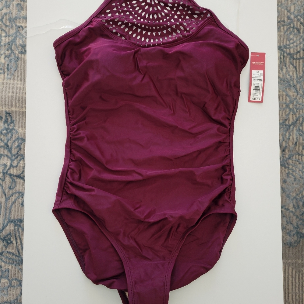 Merona wine colored 1 pc- medium NWT